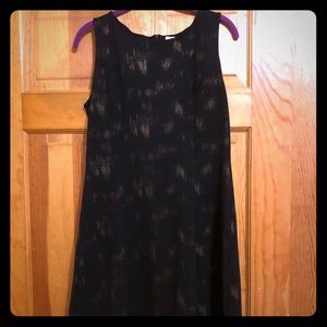 Black and gold party dress